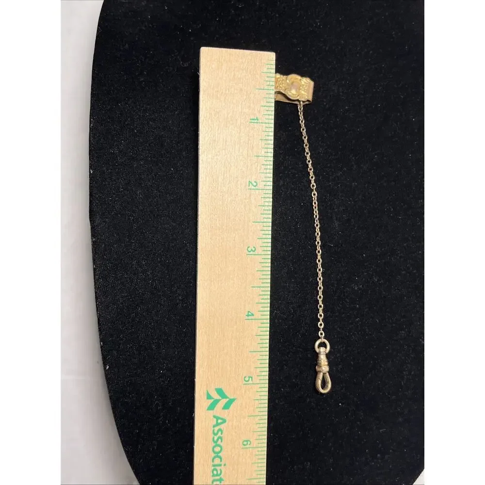 Edwardian Pocket Watch Chain ~ FLS&Co. Gold filled Or Plated 5''inches long